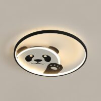 Plafonnier chambre bébé rond LED panda mignon MARCUS