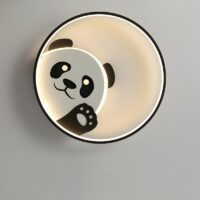 Plafonnier chambre bébé rond LED panda mignon MARCUS