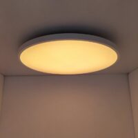 Plafonnier connecté LED rond et plat lumière réglable