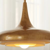 Plafonnier cuivre en résine vintage rond style français FRANCOISE