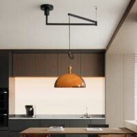 Plafonnier design italien décentré rétro-chic CUPIO