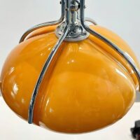 Plafonnier design italien rétro orange en verre PETTER