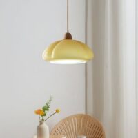 Plafonnier design italien suspendu en verre forme citrouille PETTER