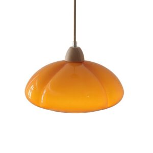 Plafonnier design italien suspendu en verre forme citrouille PETTER