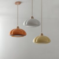 Plafonnier design italien suspendu en verre forme citrouille PETTER
