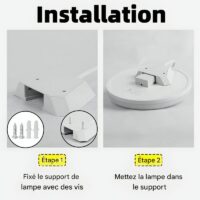 Plafonnier détecteur de mouvement blanc intelligent LED