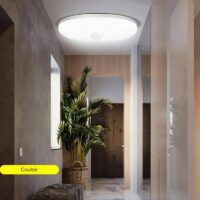Plafonnier détecteur de mouvement blanc intelligent LED