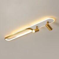 Plafonnier doré spot orientable et LED moderne et tendance OXO