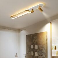 Plafonnier doré spot orientable et LED moderne et tendance OXO