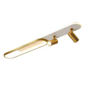 Plafonnier doré spot orientable et LED moderne et tendance OXO