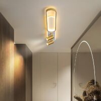 Plafonnier doré spot orientable et LED moderne et tendance OXO