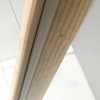 Plafonnier en bois naturel et design led intégrée MANUCO