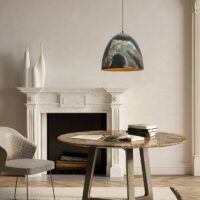 Plafonnier en métal cloche design artisanal tendance DAITECK