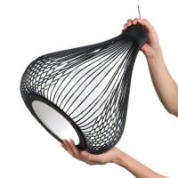 Plafonnier en métal suspendu design poire minimaliste AMOCS