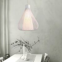 Plafonnier en métal suspendu design poire minimaliste AMOCS