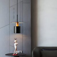 Plafonnier en métal suspendu moderne pour chambre SYILS