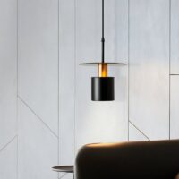 Plafonnier en métal suspendu moderne pour chambre SYILS