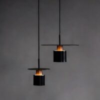 Plafonnier en métal suspendu moderne pour chambre SYILS