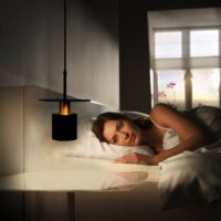 Plafonnier en métal suspendu moderne pour chambre SYILS