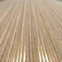 Plafonnier en tissu fils de lin tressé et bois rétractable et réglable NATURALI