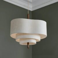 Plafonnier en tissu suspendu style rétro vintage MAXXO