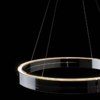 Plafonnier en verre circulaire anneau suspendu ASLCE