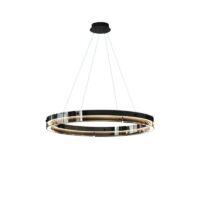 Plafonnier en verre circulaire anneau suspendu ASLCE