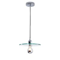 Plafonnier en verre disque et boule minimaliste scandinave TUOPS