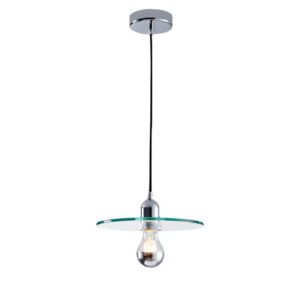 Plafonnier en verre disque et boule minimaliste scandinave TUOPS