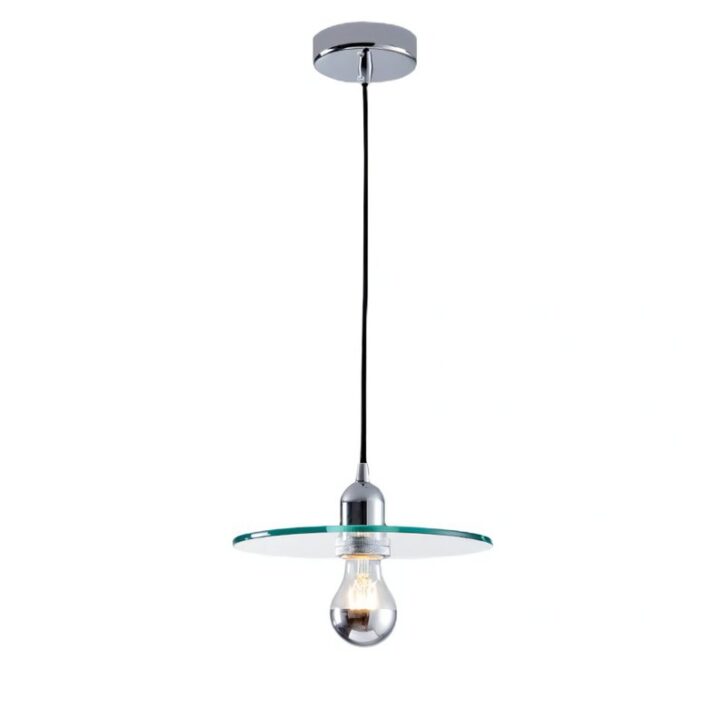 Plafonnier en verre disque et boule minimaliste scandinave TUOPS