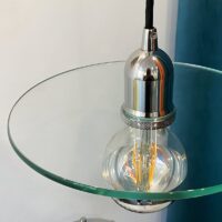 Plafonnier en verre disque et boule minimaliste scandinave TUOPS