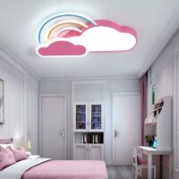 Plafonnier enfant LED nuage et arc en ciel pour chambre WAVIO