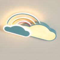 Plafonnier enfant LED nuage et arc en ciel pour chambre WAVIO