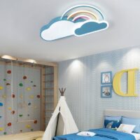 Plafonnier enfant LED nuage et arc en ciel pour chambre WAVIO