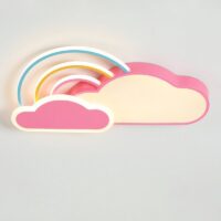 Plafonnier enfant LED nuage et arc en ciel pour chambre WAVIO