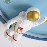 Plafonnier enfant pour chambre bleu décoration spatiale ESTEBAN