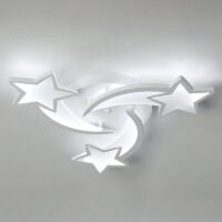 Plafonnier étoile blanche en acrylique LED pour enfant STARS