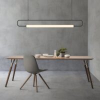 Plafonnier LED minimaliste et nordique en métal pour salon LIAOD