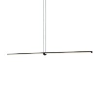Plafonnier néon aspect LED long et suspendu minimaliste DIRECTIS