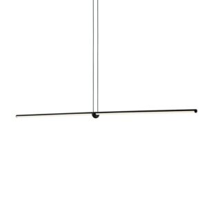 Plafonnier néon aspect LED long et suspendu minimaliste DIRECTIS