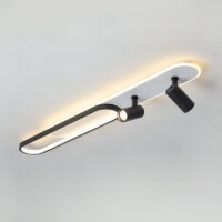 Plafonnier noir spot orientable et LED moderne et tendance OXO