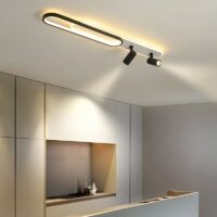 Plafonnier noir spot orientable et LED moderne et tendance OXO