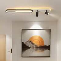 Plafonnier noir spot orientable et LED moderne et tendance OXO