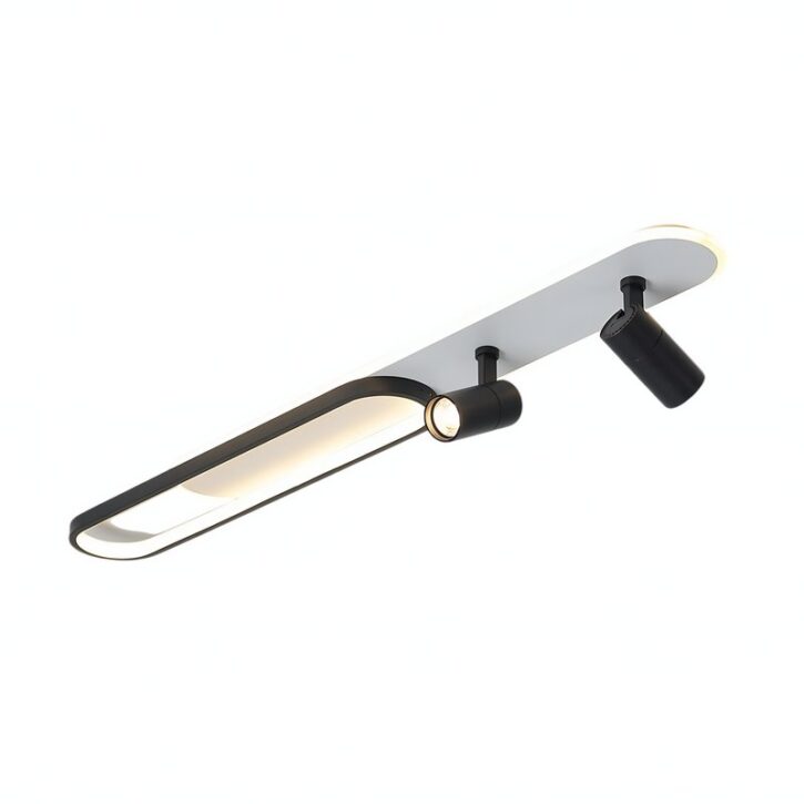 Plafonnier noir spot orientable et LED moderne et tendance OXO
