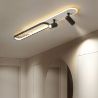 Plafonnier noir spot orientable et LED moderne et tendance OXO