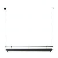 Plafonnier noir suspendu en métal scandinave et tendance ALEXW
