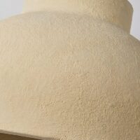 Plafonnier pour salon suspendu beige bol renversé tendance UNIKO