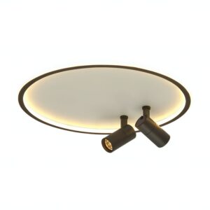 Plafonnier rond avec LED spots orientables moderne SEBOP
