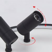 Plafonnier rond avec LED spots orientables moderne SEBOP