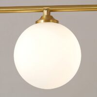 Plafonnier salon design doré boule tendance et moderne OCTAVIO